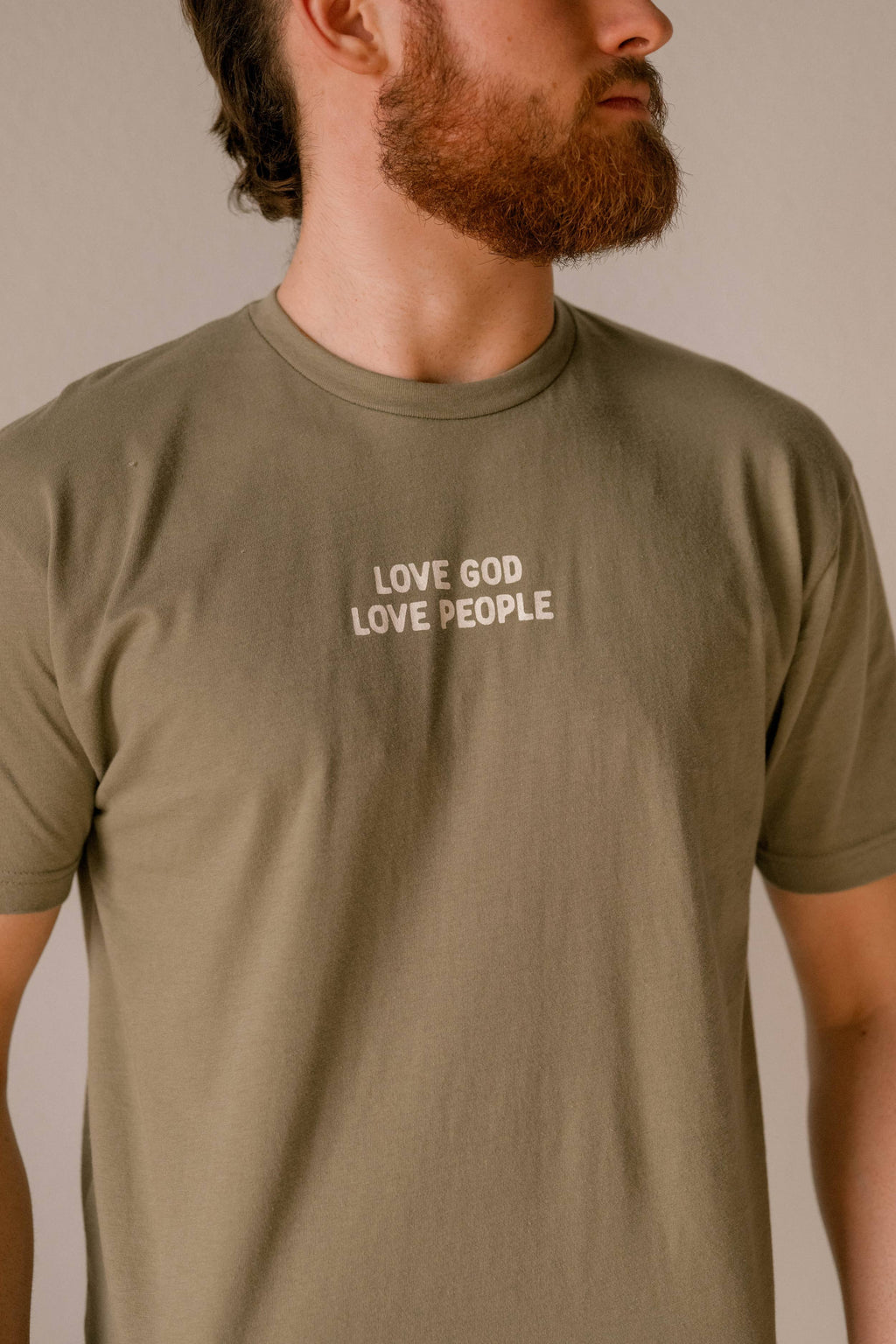 Love God Love People mens tee