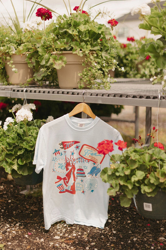 USA Sticker Patch Tee