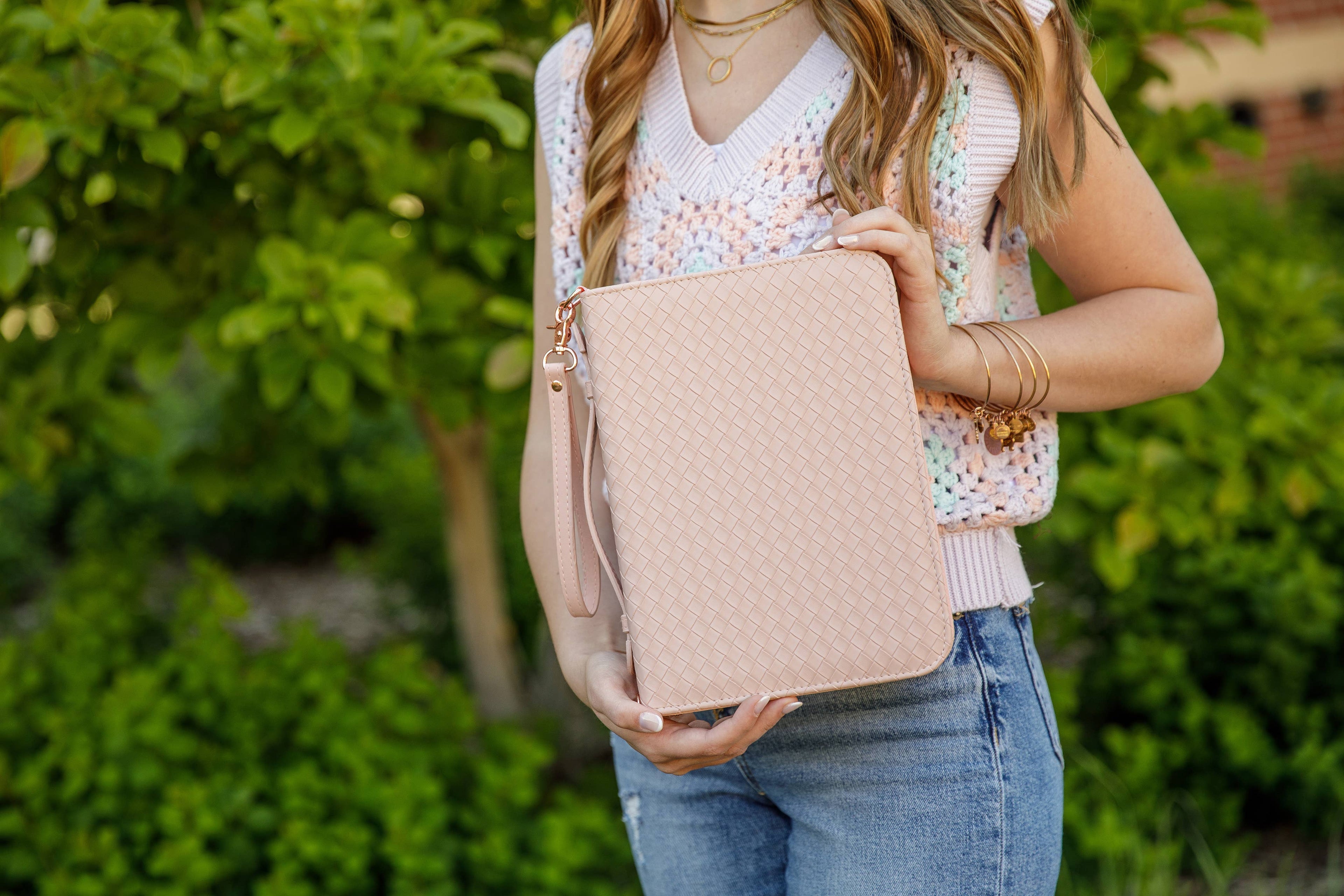 Weave Bible Case- BLUSH